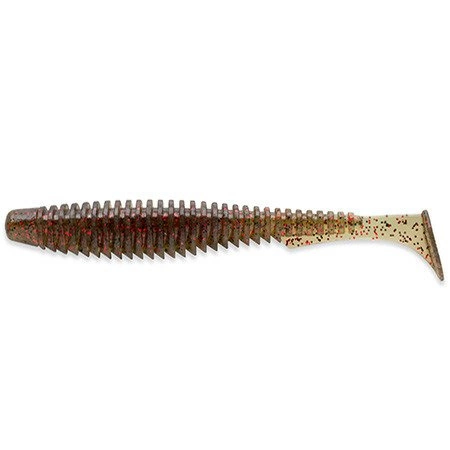 Gumy FishUp U-Shad 5,1cm | 2" | #045/Green Pumpkin/Red & Black | 10szt.
