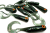 Guma Great Fish GF1 Twister 4,9cm | Magic Green | bezzapachowy | 10 szt. | Dżejsiok Special Edition