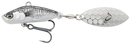 .Wirujący ogonek Savage Gear 3D Sticklebait Tailspin 9g | Black Silver
