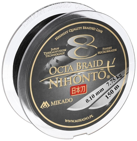 Plecionka Mikado Nihonto Octa Braid 0,20 mm | black | 150m