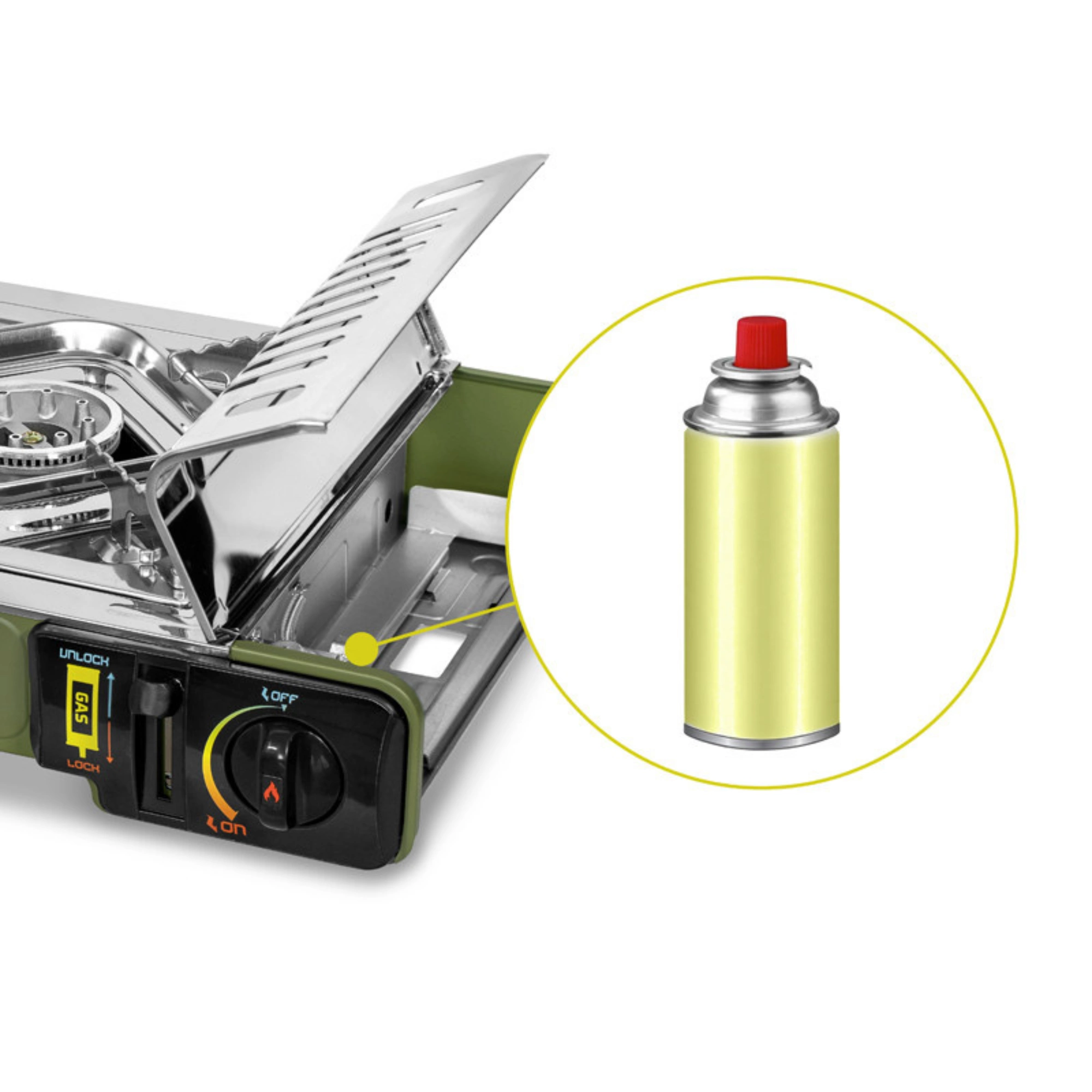 Kuchenka gazowa Delphin INOXIA