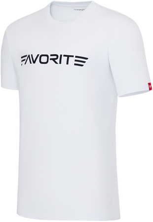 T-shirt Favorite Black Logo - Biały - rozmiar M