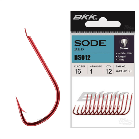 Haczyki BKK Sode Red Diamond | #16 | 12 szt.