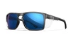 Okulary Wiley X - Founder Captivate Polarized / Blue Mirror / Grey Gloss Crystal Frame + GRATISY!