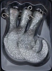 Headbanger Tail zapasowe ogonki Silver Glitter