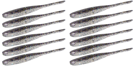 Guma Keitech Shad Impact 2" | 5,1cm | LT#39 LT Smoke Shiner | 12 szt.