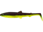 .Guma Westin BullTeez Shadtail 7,5cm - Black/Chartreuse