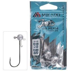 Główka MIKADO Jaws Stinger Eye Jig - 20 gr - hak: 8/0 - op. 3szt.