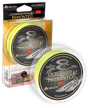 Plecionka Mikado Nihonto Octa Braid 0,16mm| fluo | 150m