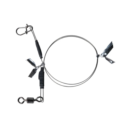 Przypon stalowy BKK 7x7 Wire leader Allround (Duolock Snap) | 25cm | 30kg | 2 szt.