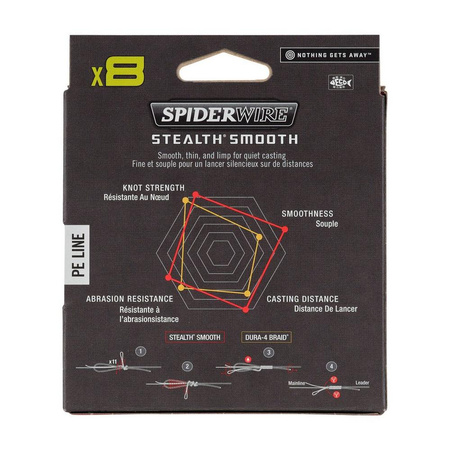Plecionka Spiderwire Stealth® Smooth8 x8 0.13mm | czerwona