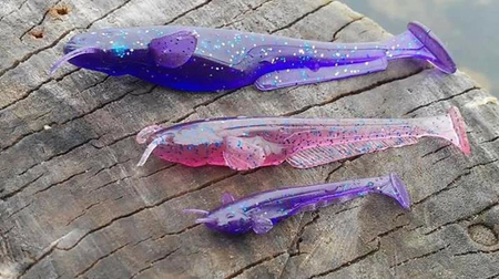Gumy FishUp Catfish 5,0cm | 2" | #016/Lox/Green & Black | 8szt.
