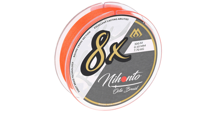 .Plecionka Mikado NIHONTO OCTA BRAID  /  0.35mm/35.4kg/300m -  FLUO POMARAŃCZOWA - op.1szp.