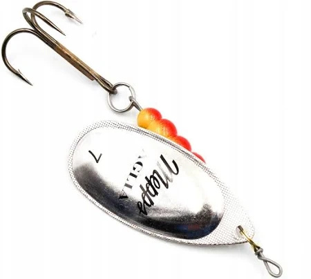 Obrotówka Mepps Aglia #7 | 31g | Srebrna