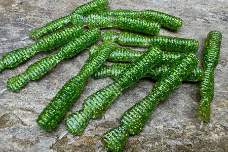 Guma Great Fish GF2 Leech 6cm | Glitter Green | rybny | 10 szt.
