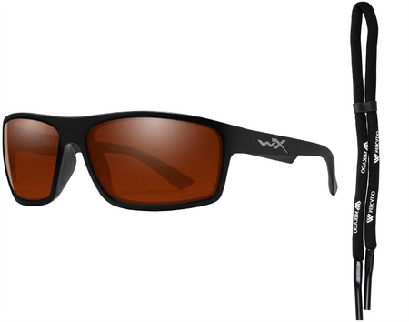 Okulary Wiley X Peak Captivate Polarized Copper Matte Black Frame