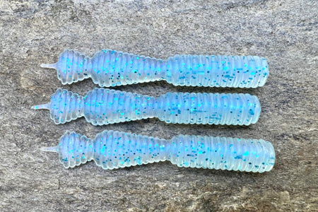 Guma Great Fish GF2 Leech 6cm | Ice Blue | bezzapachowy | 10 szt. | Dżejsiok Special Edition