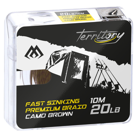 Plecionka przyponowa Mikado Fast Sinking Premium Braid Camo brown | 20lb | 10m