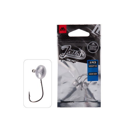 Główki jigowe Mikado Jaws Micro - 1.5g - 6 BN - 3szt.