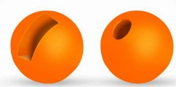 Główki woflramowe Traper Slotted 4mm - Fluo Orange - 10 szt.