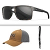 Okulary Wiley X - Apex Captivate Polarized / Black Mirror Lenses / Matte Tortoise Brown Frame + GRATISY!