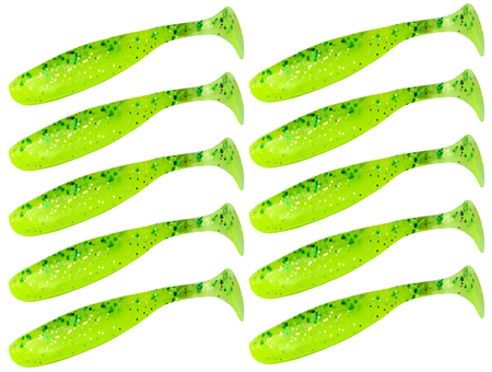 Guma Keitech Easy Shiner 3" | 7,6cm |  LT#62 Chart Lime Shad | 10 szt.