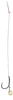 Przypony do methody Mikado z gumką - hak bez zadziora nr 12 DB / plecionka: 0.12mm/10cm - 8szt.