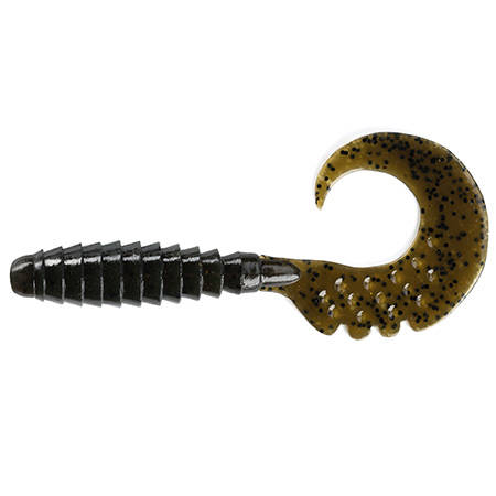 Gumy FishUp Fancy Grub 6,3cm | 2,5" | #043/Watermelon Brown Black | 10szt.