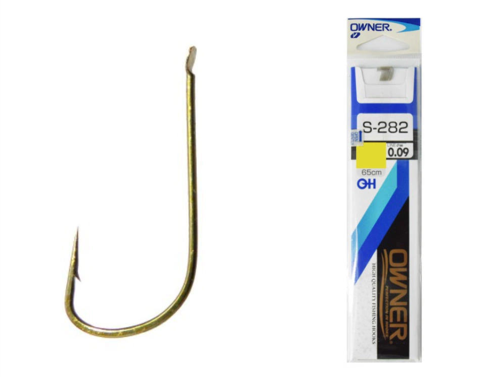 Haczyki z przyponem OWNER S282 roz 14, żyłka 0.12mm op 10szt
