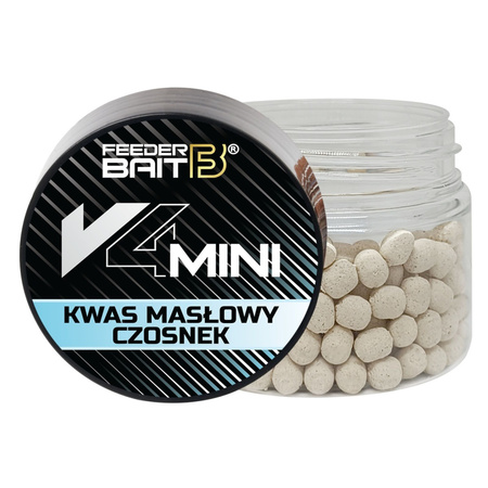 Feeder Bait V4 mini 4mm | Kwas Masłowy & Czosnek