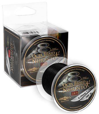 Plecionka Mikado Nihonto Octa Braid 0,18 mm | black | 300m