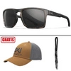 Okulary Wiley X - Apex Captivate Polarized / Black Mirror Lenses / Matte Tortoise Brown Frame + GRATISY!
