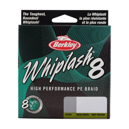 Plecionka Berkley Whiplash 8 Green 0.16mm | 20.9kg | 150m