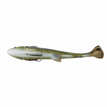 ..Savage Gear 4D Line Thru Pulsetail Trout 16cm SS 51g - Green Silver