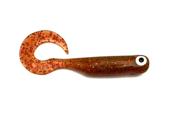 Przynęta Great Fish GF1 Twister - 4.9cm - 0.9g - Motor Oil Red - Bezzapachowy - 10szt.