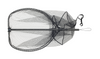 .Podbierak Daiwa Prorex Carbon Floding Net L | 75x65cm