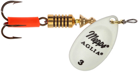 Obrotówka Mepps Aglia Fluo #3 | 6,5g | Biała