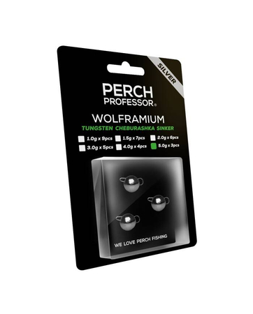 Perch Professor Wolframium czeburaszka wolframowa srebrna 5g - 3szt.