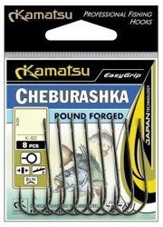Haczyki Kamatsu Cheburashka Round Forged K-60 roz. 10 - 8 szt.