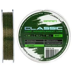 Żyłka Brain Classic Carp Line 0,33mm | 10kg | 300m | 3D camo