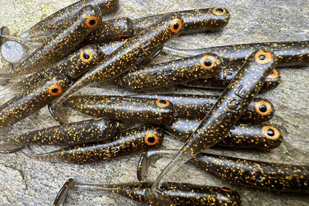 Guma Great Fish GF1 4,9cm | Black&Gold | krewetkowy | 10 szt.