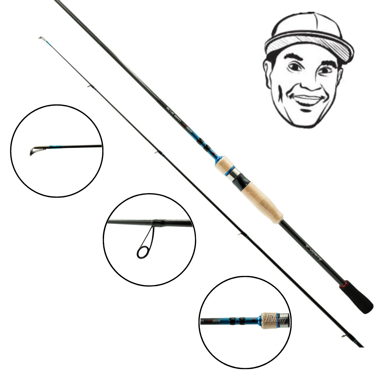 Wędka Favorite Blue Bird Ace Series 244cm | 7-35g | Ex.Fast | LIMITOWANA EDYCJA