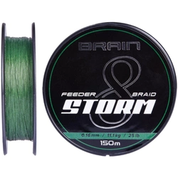 Plecionka Brain Storm 8X (zielony) / 0.12mm / 150m / 7.4kg 