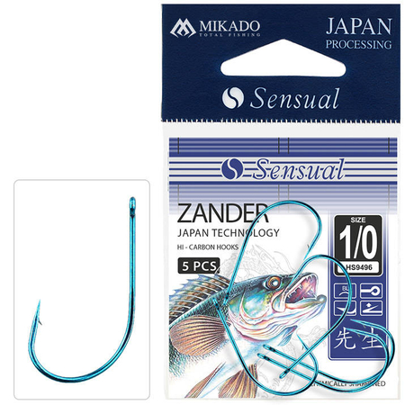 Haczyki Mikado Sensual - ZANDER Nr 1 - 5szt.