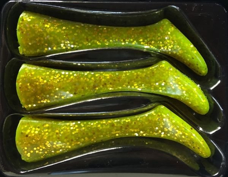 Headbanger Shad zapasowe ogonki 11 cm Tiger Green - 5 sztuk