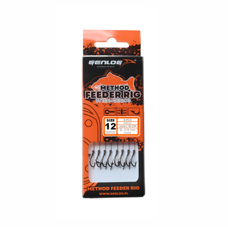 Przypony Genlog Method Feeder Rig 1105 10cm | #12 | 0,12mm | | 8 szt.