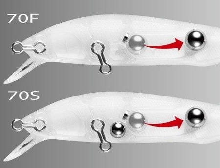 Wobler Shimano Flügel Flat 70F | 001 YAMAME