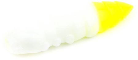 Gumy FishUp Pupa 3,8cm | 1,5" | #131/White/Hot Chartreuse | 8szt.