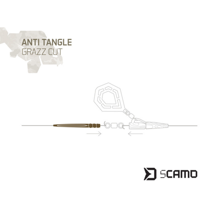 Rurka antysplątaniowa Delphin sCAMO GRAZZ Cut 10 szt.