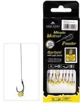 Przypony do methody Mikado z gumką - haczyk z zadziorem: 6 / plecionka: 0.16 mm - 8szt.